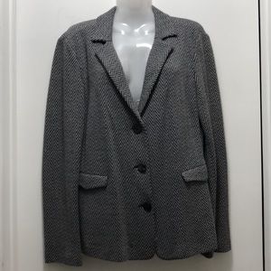 Emporio Armani Chevron Single Breasted Blazer EUC